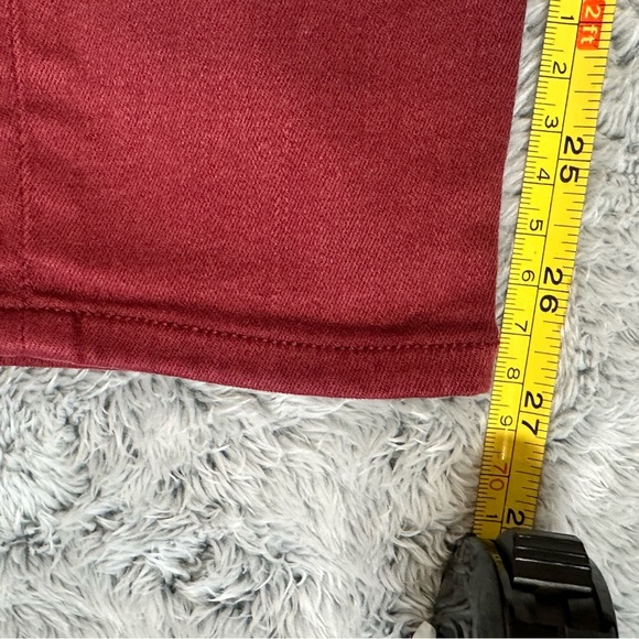 Hudson Jeans Women's Burgundy Midrise Ankle Natalie Skinny Stretch Jeans - Picture 9 of 9